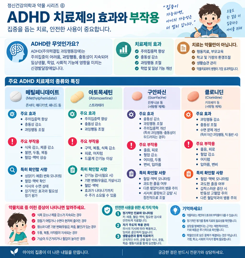 ADHD 치료제 효과와 부작용 근거.png