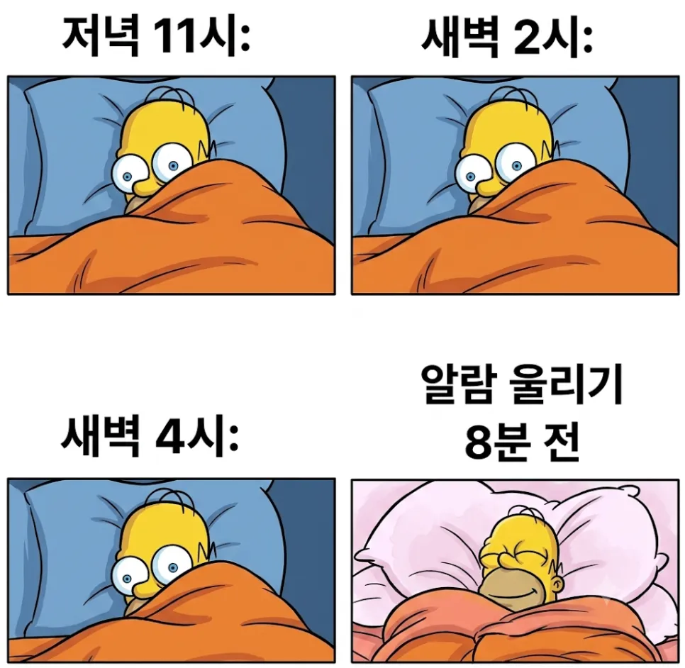적게 먹는데 살이 안 빠지신다면, 잠자는 시각을 의심해야 합니다.