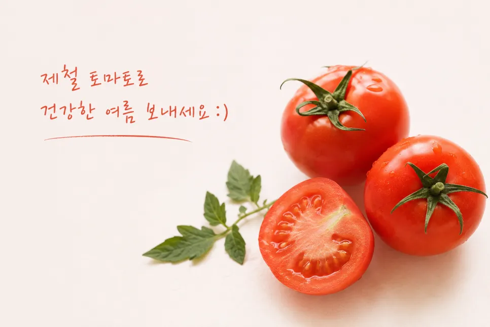 한방내과전문의 강원장이 추천하는 7월 제철 음식, 항산화에 좋은 맛 좋은 토마토 🍅