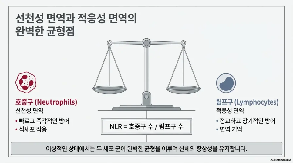 내 몸의 면역 성적표, NLR(중성구 대 림프구 비율) 완벽 가이드