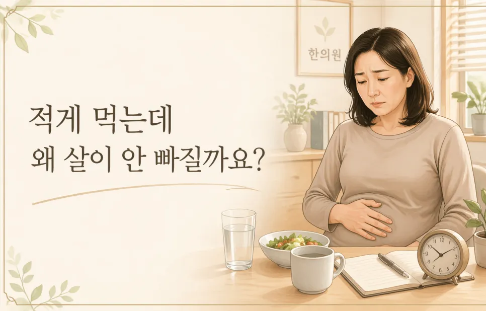 살이 잘 안 빠지는 이유, 체중보다 먼저 봐야 할 것들