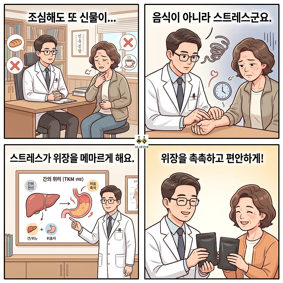 광주 첨단 역류성 식도염 한의원. 스트레스와 불면으로 악화되는 속쓰림과 신물 치료