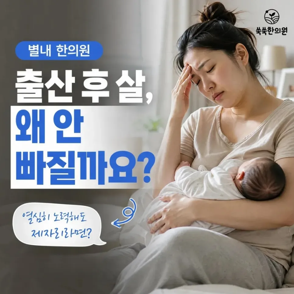 별내 산후다이어트 언제부터 시작해야 할까요? 출산 후 살이 잘 안 빠지는 이유