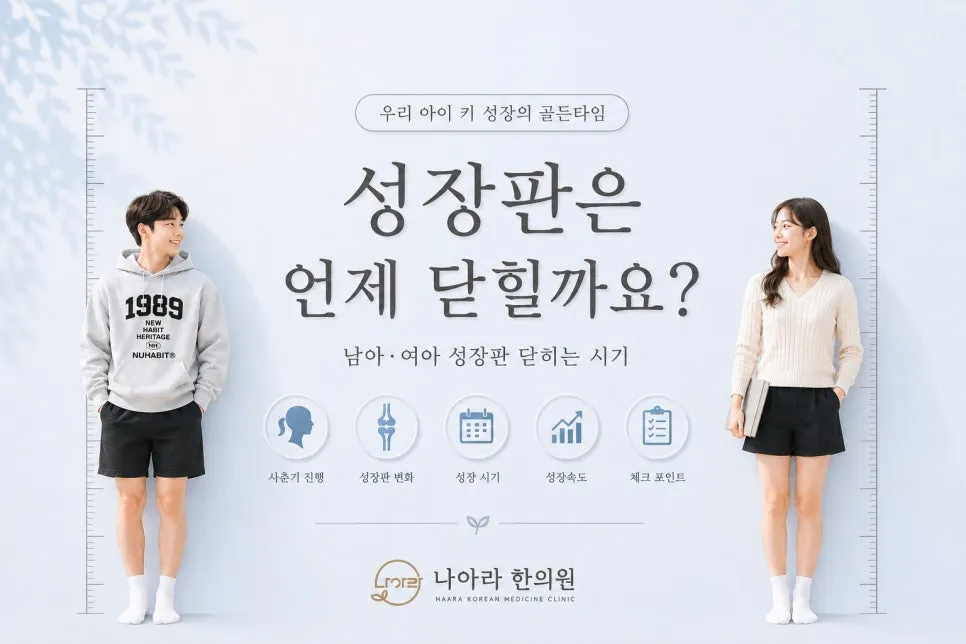 성장판은 언제 닫힐까요?