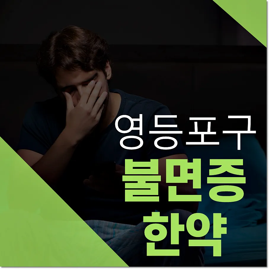 영등포구 불면증 한약 잠드는 것이 어렵다면