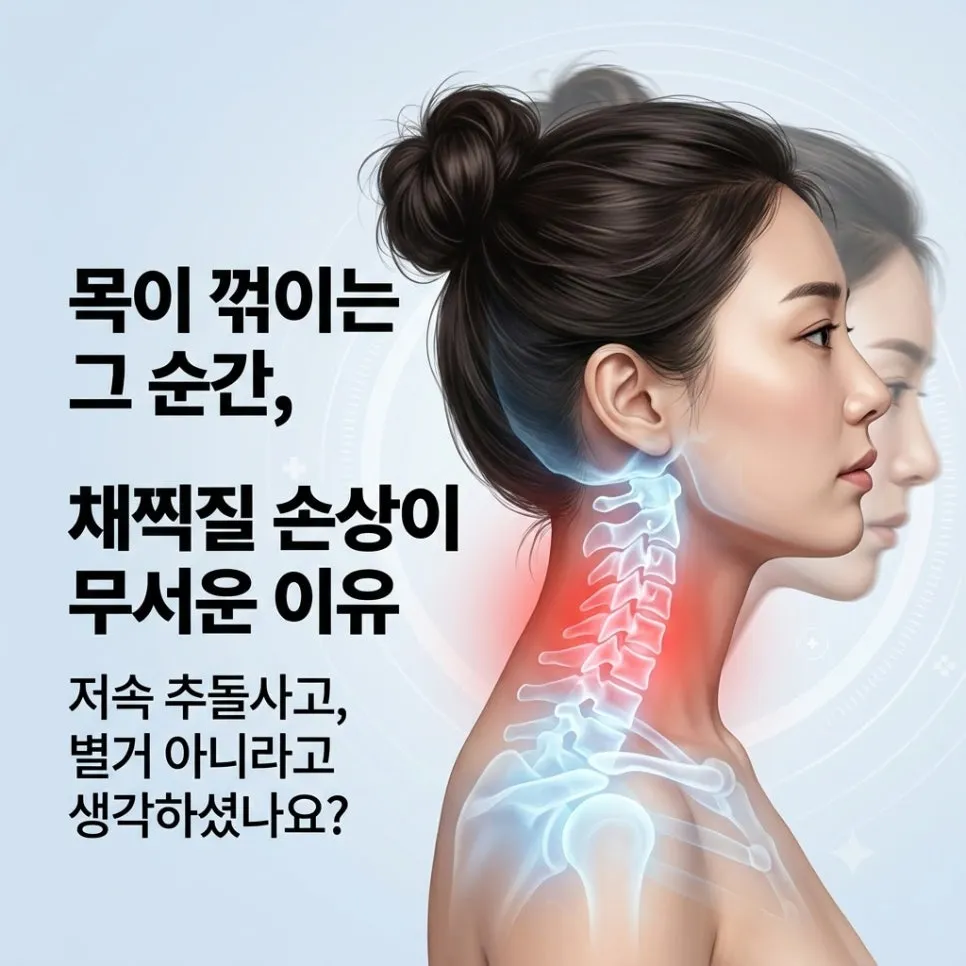 목이 '휙' 꺾이는 그 순간, 채찍질 손상이 무서운 이유