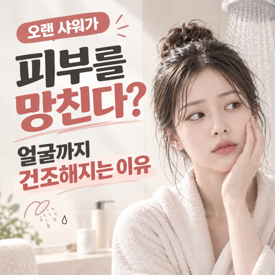 오랜 샤워가 피부를 망친다? 얼굴까지 건조해지는 이유