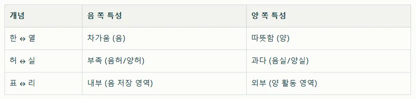 자가 진단으로 알아보는 내 몸의 균형 한열허실·표리의 다음 단계