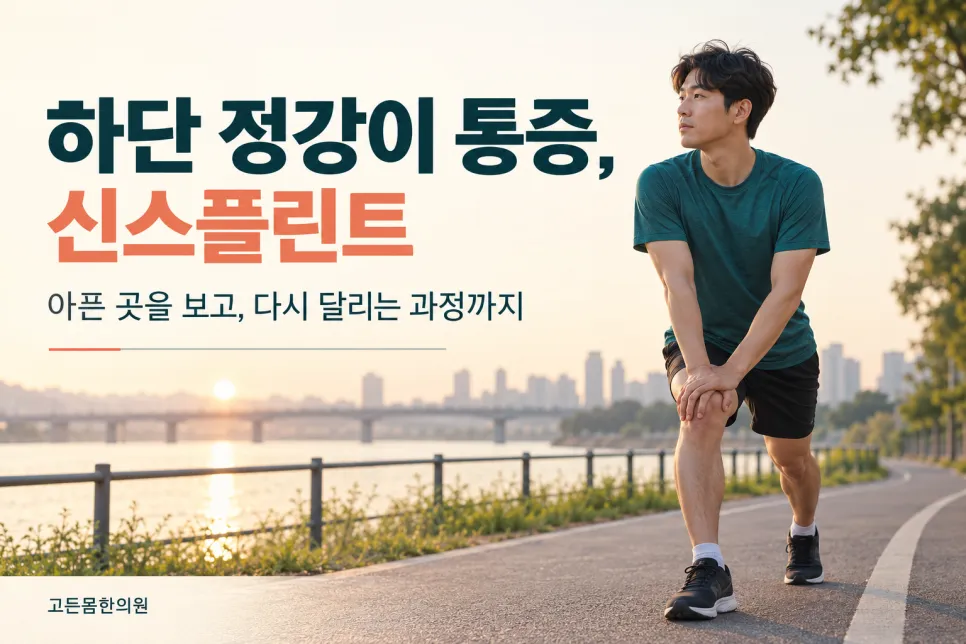 러닝 신스플린트 하단 정강이통증 치료