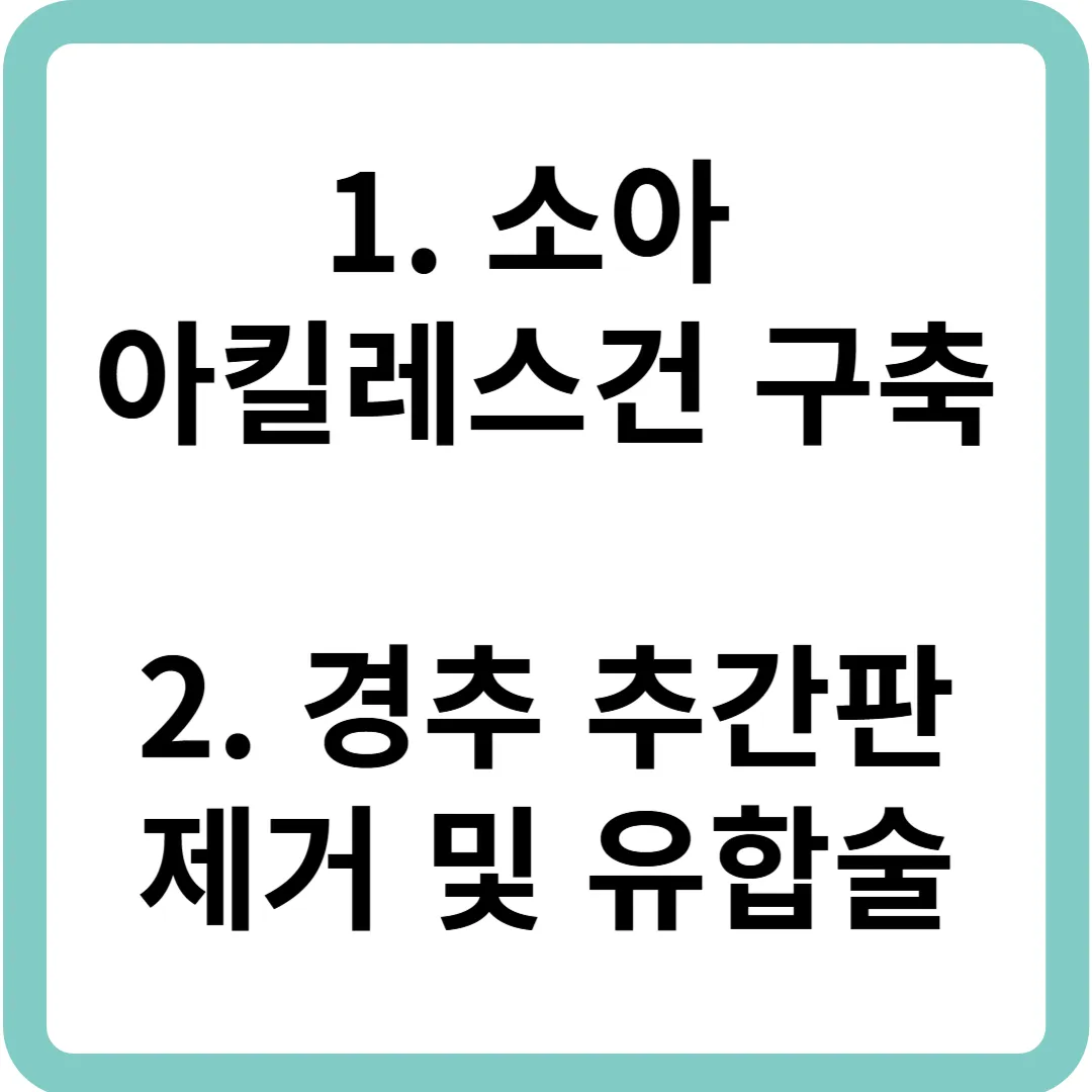 소아 특발성 아킬레스건 구축, 전방 경추 추간판 제거 및 유합술.png