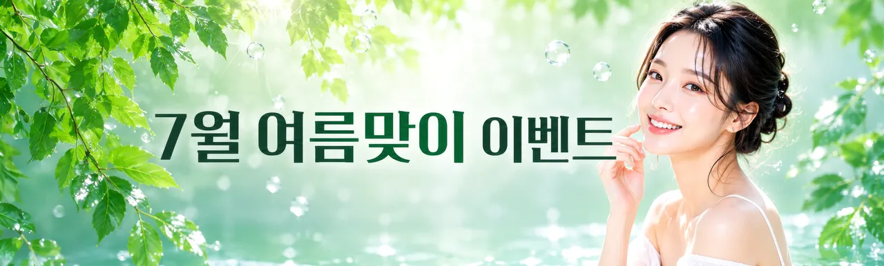 7월 여름맞이 피부 이벤트