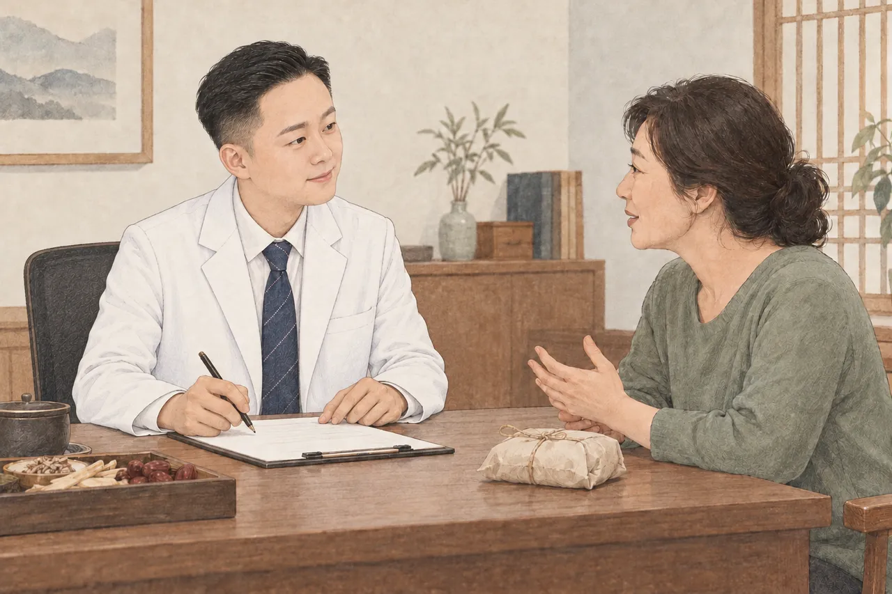 자연스러운 체형의 의사 상담 장면.png